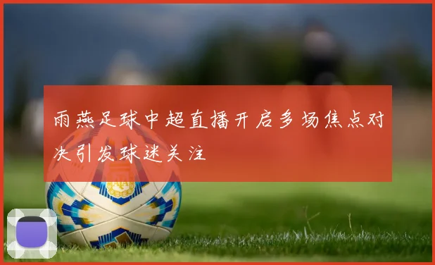 雨燕足球中超直播开启多场焦点对决引发球迷关注